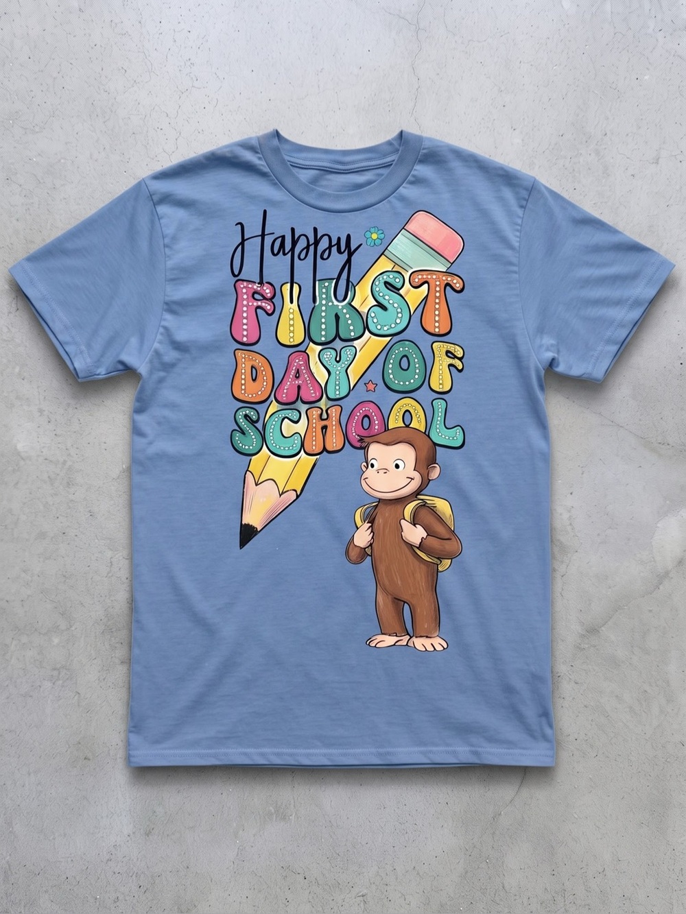 Gildan Happy First Day of School Graphic
Tee